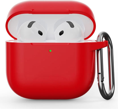 Funda para Apple AirPods 4 Case Carcasa Protección de Silicona Elástica