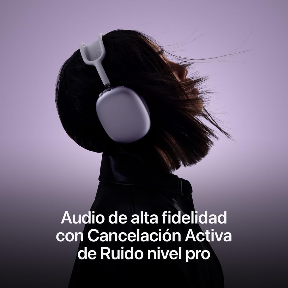 Audífonos inalámbricos AirPods MAX de Apple,Cancelación Activa de Ruido