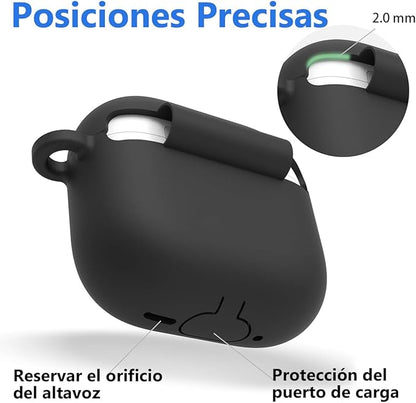 Funda para Apple AirPods 4 Case Carcasa Protección de Silicona Elástica